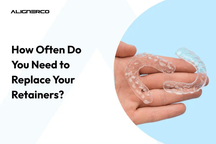 Handvaste, transparante kunststof tandbeugels voor post-orthodontische zorg